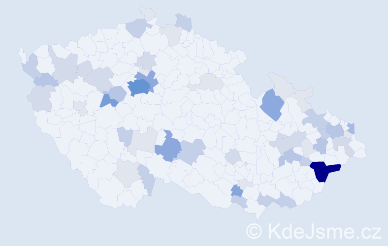 Příjmení: 'Provázková', počet výskytů 173 v celé ČR