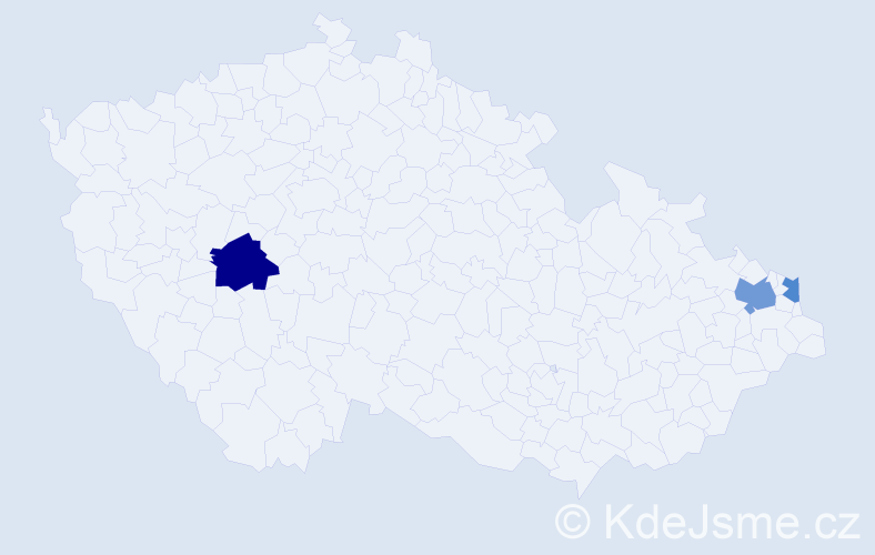 Příjmení: 'Podgrabiński', počet výskytů 5 v celé ČR
