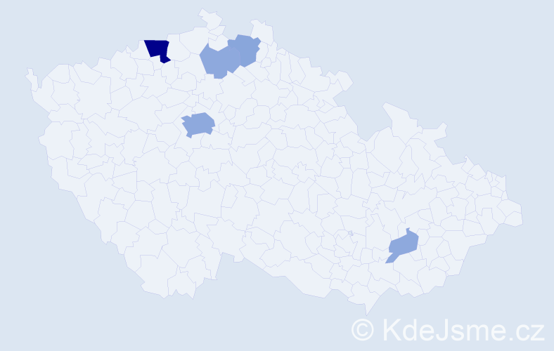 Příjmení: 'Winnerlich', počet výskytů 14 v celé ČR