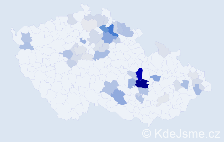 Příjmení: 'Konopáč', počet výskytů 193 v celé ČR