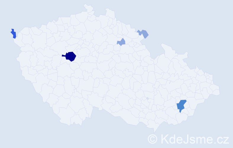Příjmení: 'Střečková', počet výskytů 12 v celé ČR
