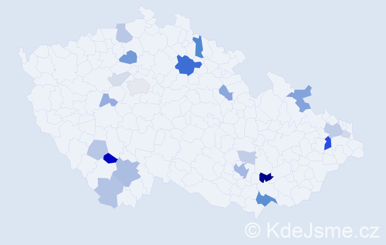 Příjmení: 'Friessová', počet výskytů 52 v celé ČR