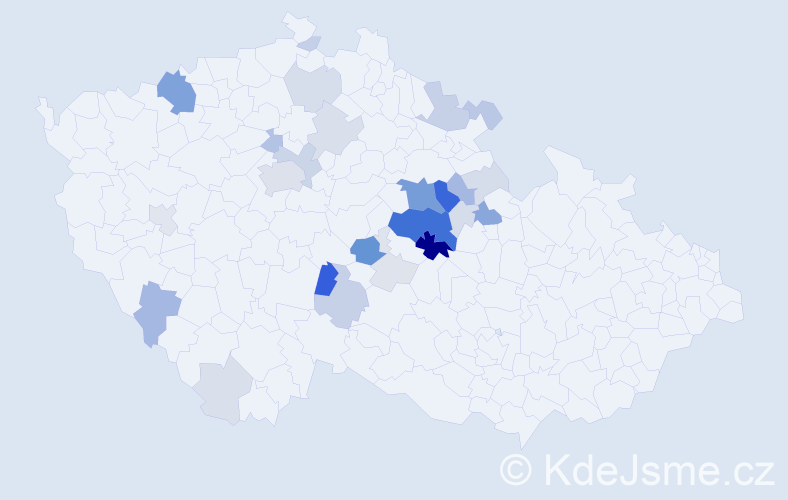 Příjmení: 'Ročeň', počet výskytů 113 v celé ČR