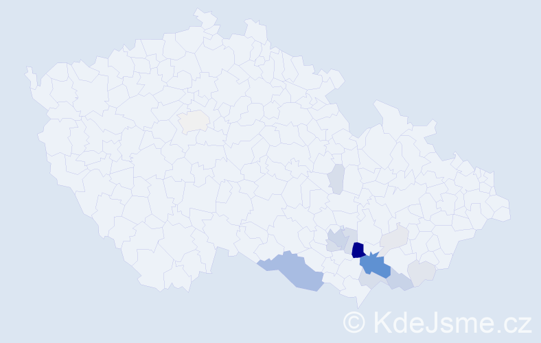 Příjmení: 'Novoměstská', počet výskytů 56 v celé ČR