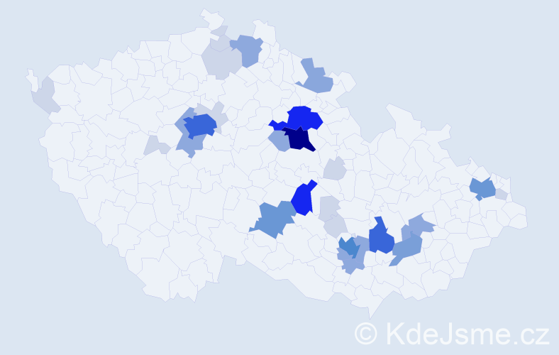 Příjmení: 'Landsmannová', počet výskytů 96 v celé ČR