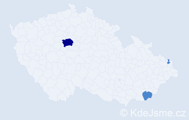 Příjmení: 'Read', počet výskytů 5 v celé ČR