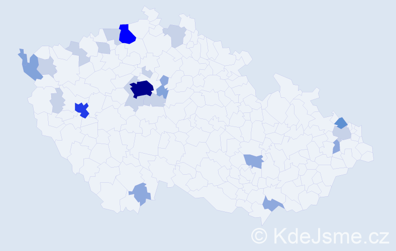 Příjmení: 'Bernhardtová', počet výskytů 63 v celé ČR