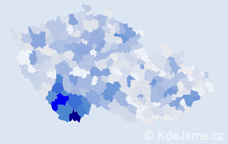 Příjmení: 'Mikešová', počet výskytů 2446 v celé ČR