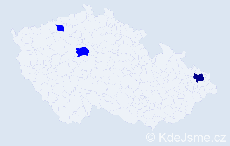Příjmení: 'Plutková', počet výskytů 4 v celé ČR