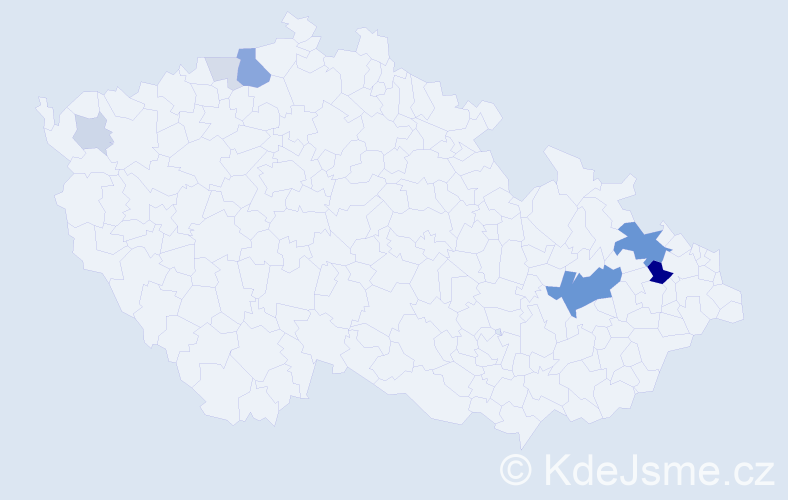 Příjmení: 'Andree', počet výskytů 25 v celé ČR
