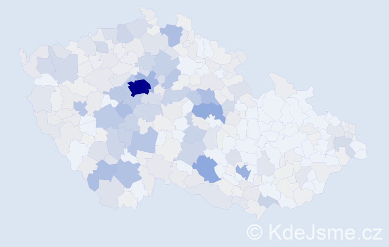 Příjmení: 'Pecková', počet výskytů 1200 v celé ČR