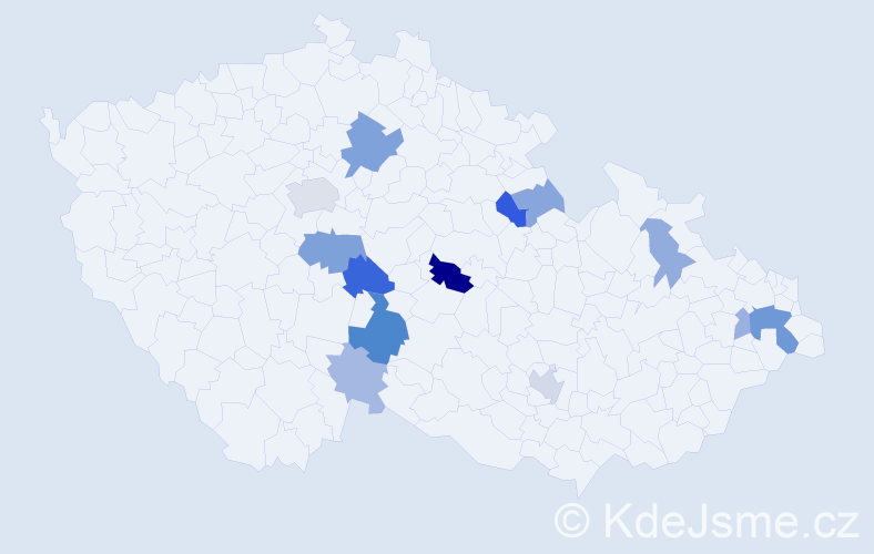 Příjmení: 'Pril', počet výskytů 29 v celé ČR