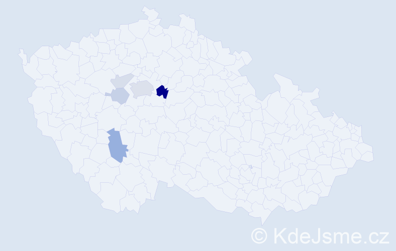 Příjmení: 'Granilla', počet výskytů 14 v celé ČR