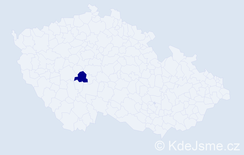Příjmení: 'Radike', počet výskytů 1 v celé ČR