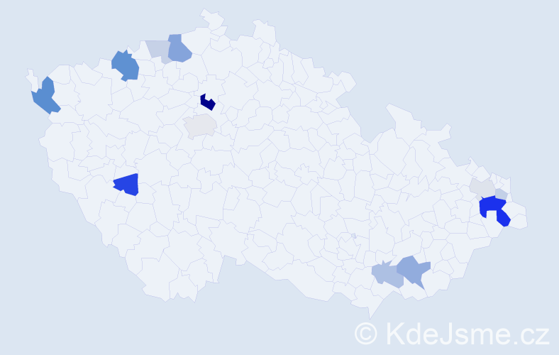 Příjmení: 'Rehwald', počet výskytů 31 v celé ČR