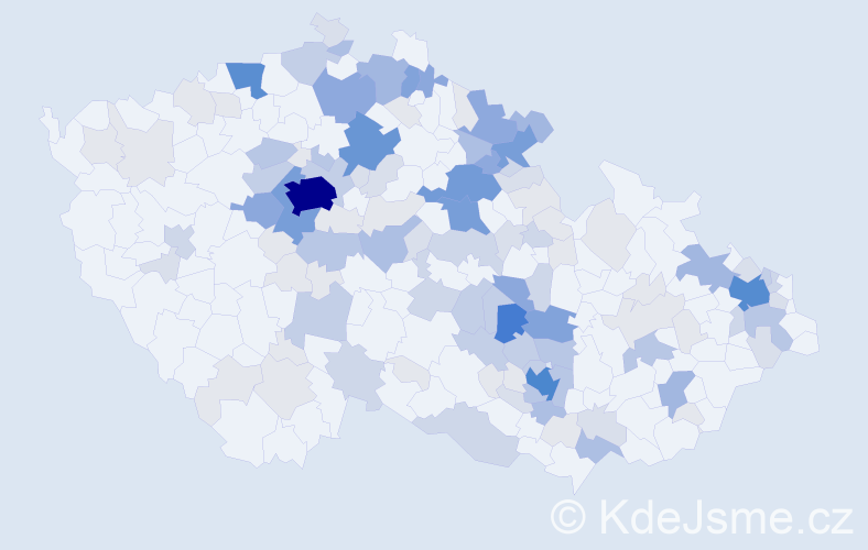 Příjmení: 'Just', počet výskytů 484 v celé ČR