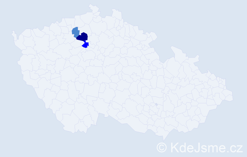 Příjmení: 'Lenrt', počet výskytů 6 v celé ČR