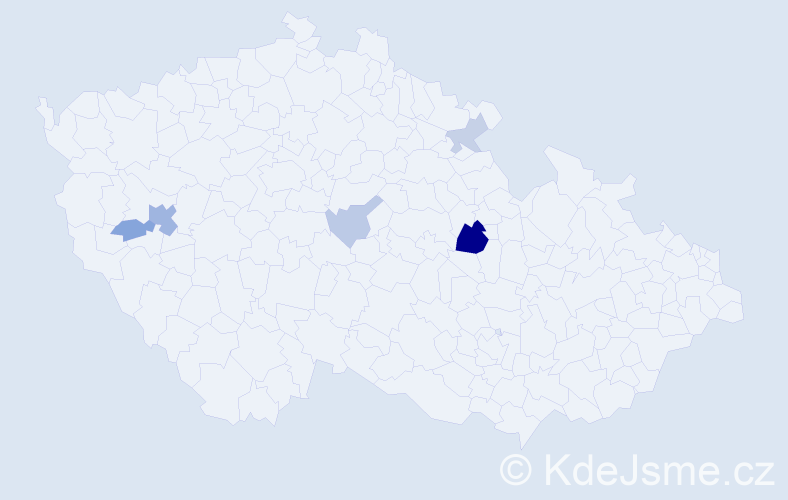 Příjmení: 'Shipek', počet výskytů 12 v celé ČR