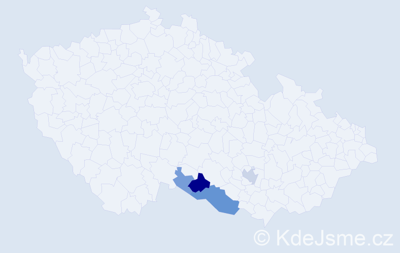 Příjmení: 'Aipldauerová', počet výskytů 13 v celé ČR