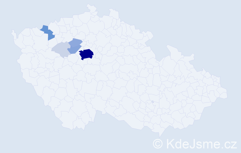 Příjmení: 'Lintymer', počet výskytů 24 v celé ČR