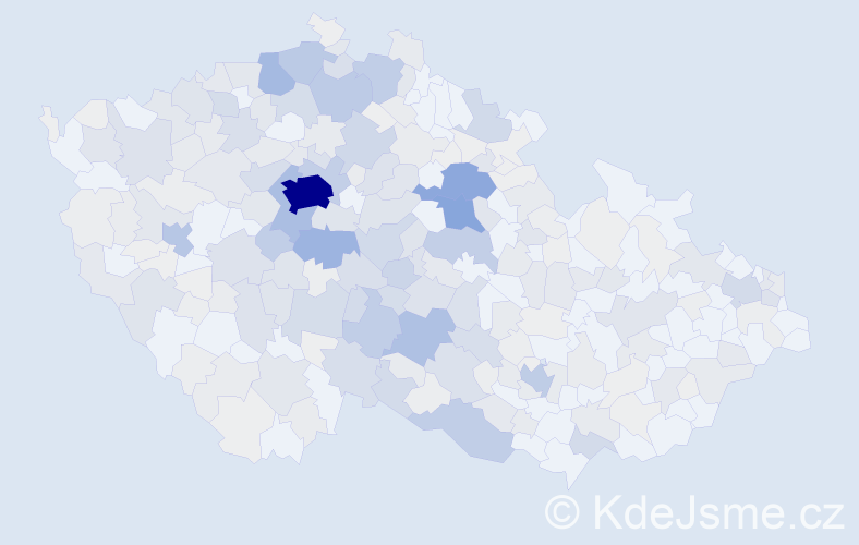 Příjmení: 'Kudrna', počet výskytů 1407 v celé ČR