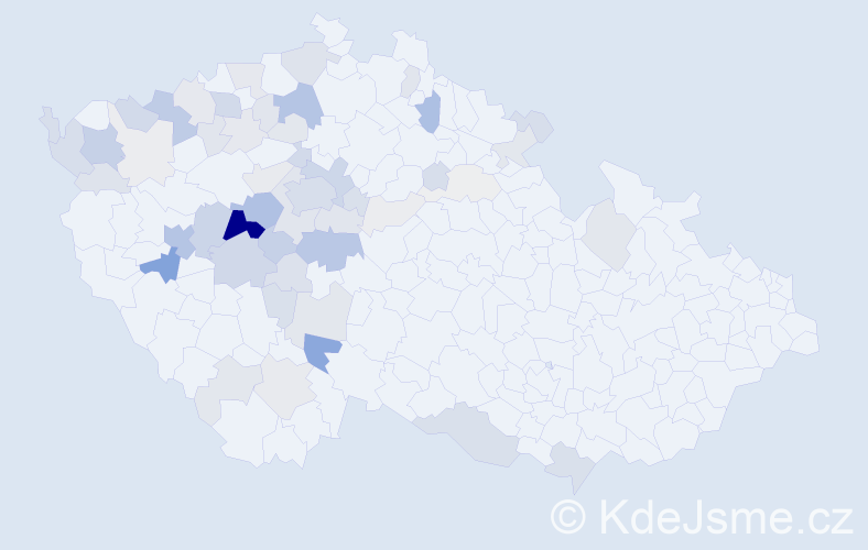 Příjmení: 'Hasman', počet výskytů 211 v celé ČR