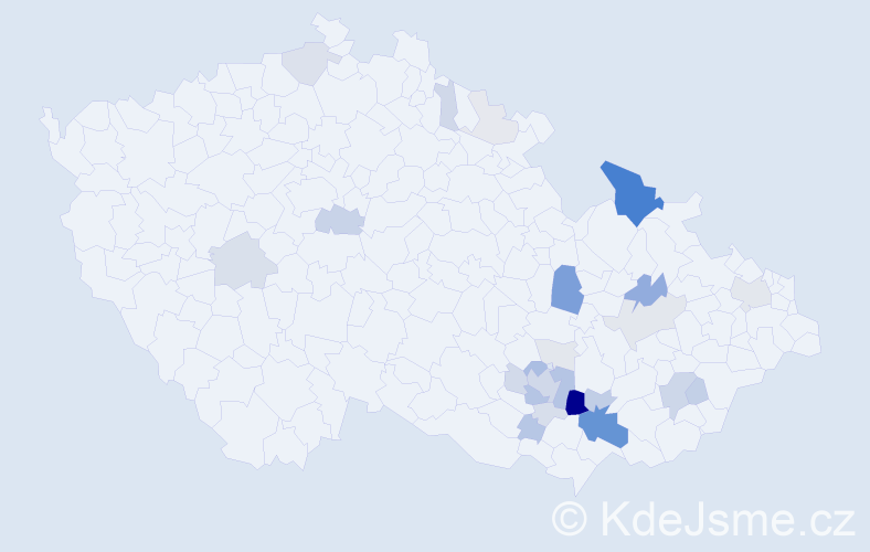 Příjmení: 'Lattenberg', počet výskytů 92 v celé ČR