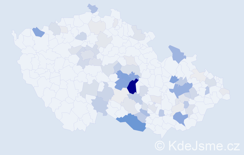 Příjmení: 'Kamarád', počet výskytů 254 v celé ČR