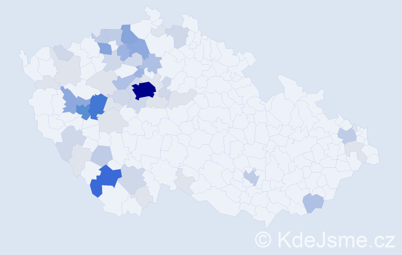 Příjmení: 'Sedlecká', počet výskytů 173 v celé ČR