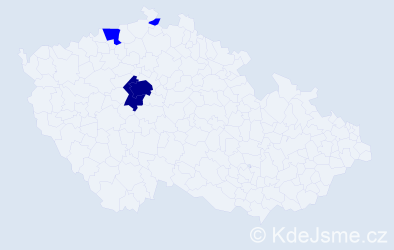 Příjmení: 'Ufimtsev', počet výskytů 6 v celé ČR