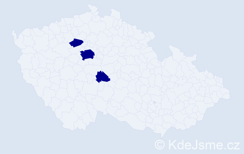 Příjmení: 'Denchev', počet výskytů 3 v celé ČR