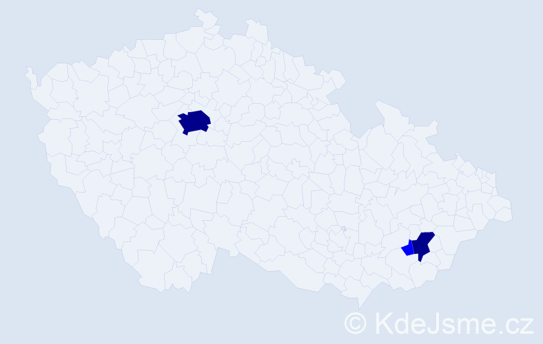 Příjmení: 'Ballošová', počet výskytů 8 v celé ČR