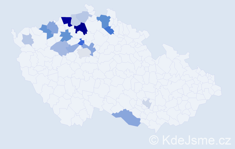 Příjmení: 'Liebscherová', počet výskytů 47 v celé ČR