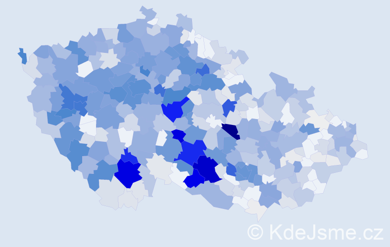 Příjmení: 'Trnka', počet výskytů 2963 v celé ČR