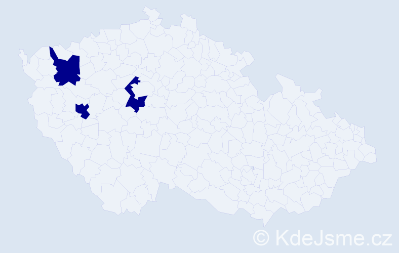 Příjmení: 'Bíklová', počet výskytů 3 v celé ČR