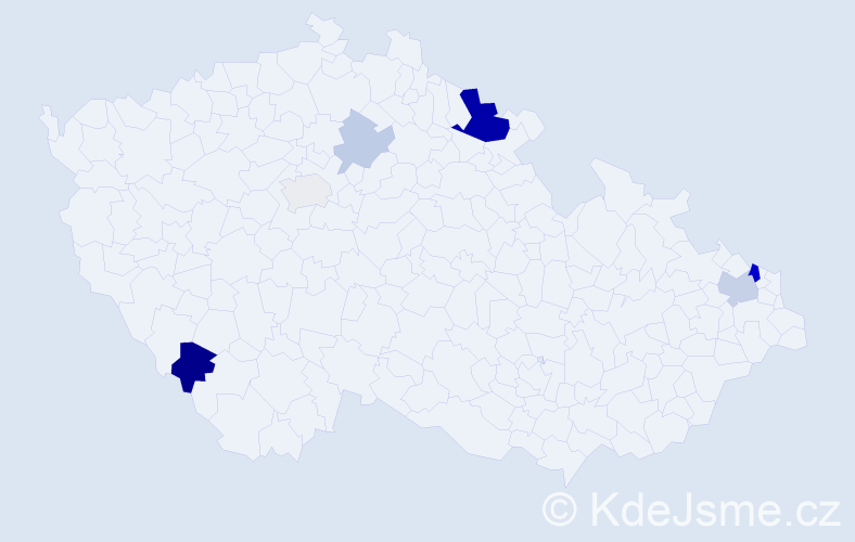 Příjmení: 'Koltun', počet výskytů 16 v celé ČR