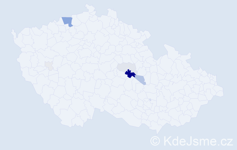 Příjmení: 'Kruschina', počet výskytů 20 v celé ČR