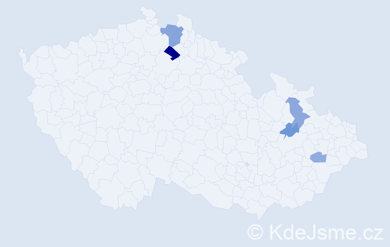 Příjmení: 'Vojčiniaková', počet výskytů 8 v celé ČR