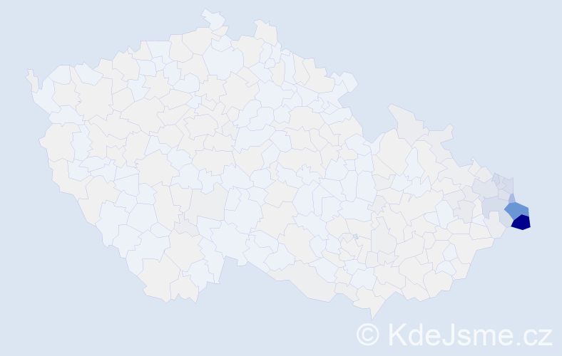 Příjmení: 'Sikorová', počet výskytů 2483 v celé ČR