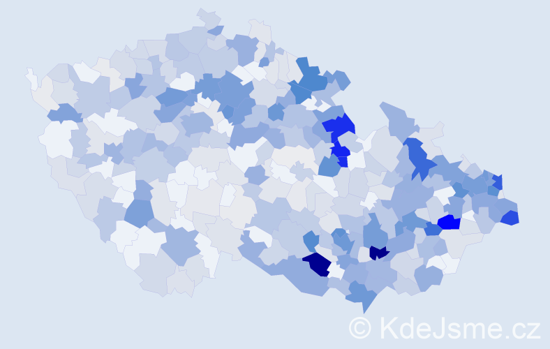 Příjmení: 'Hermanová', počet výskytů 1600 v celé ČR