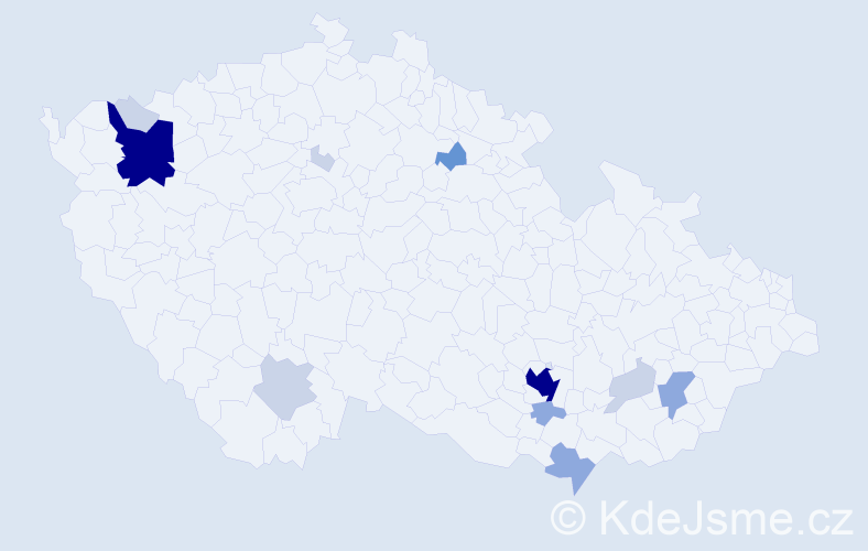 Příjmení: 'Kollarik', počet výskytů 41 v celé ČR
