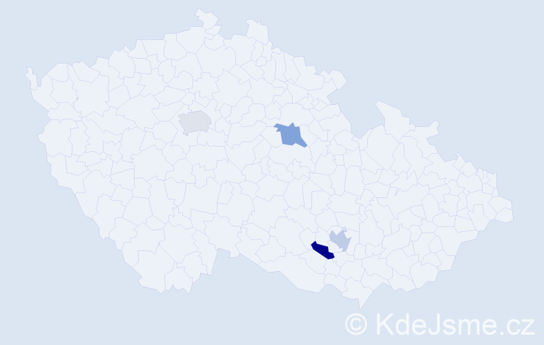 Příjmení: 'Basyuk', počet výskytů 4 v celé ČR