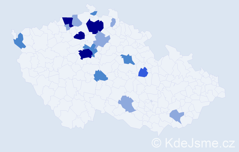Příjmení: 'Quaiserová', počet výskytů 39 v celé ČR