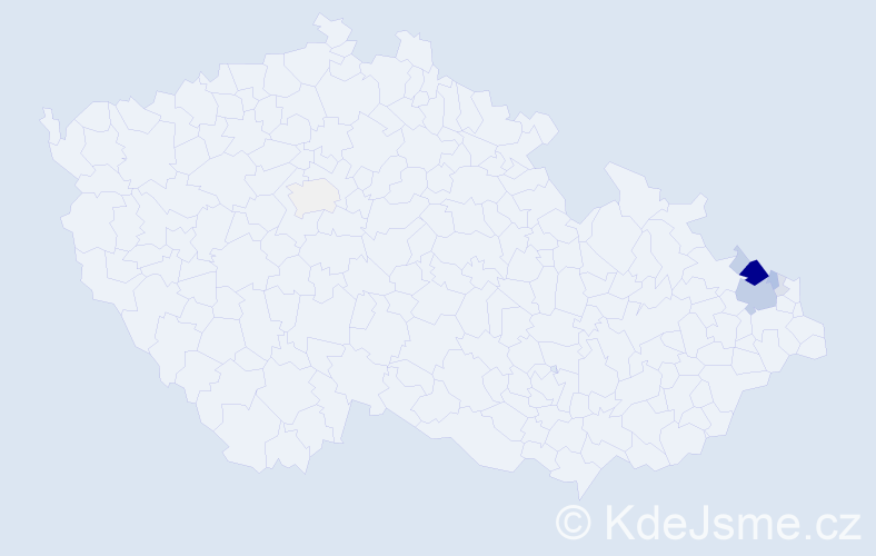 Příjmení: 'Kichnerová', počet výskytů 35 v celé ČR