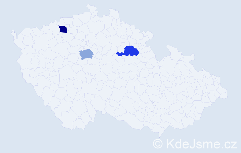 Příjmení: 'Rošetzký', počet výskytů 4 v celé ČR
