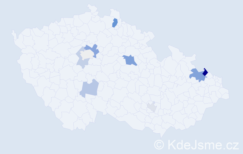 Příjmení: 'Knappe', počet výskytů 32 v celé ČR