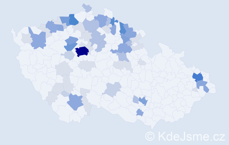 Příjmení: 'Rennerová', počet výskytů 194 v celé ČR
