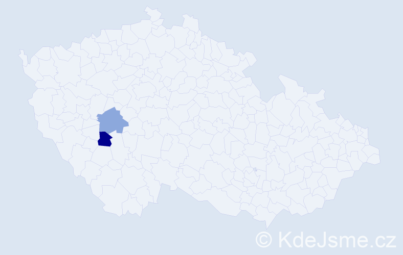 Příjmení: 'Dzamková', počet výskytů 4 v celé ČR
