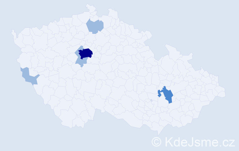 Příjmení: 'Basjuková', počet výskytů 9 v celé ČR