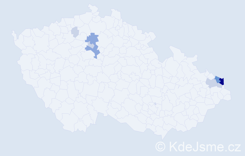 Příjmení: 'Kubatko', počet výskytů 31 v celé ČR